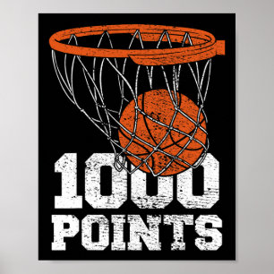 1000 punten Bysketbyll Scorer High School Bysketby Poster