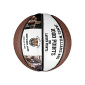 1000 punten mijlpaal met aangepaste foto's basketbal (Verticaal)