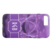 1001 Harten met monogram Case-Mate iPhone Case (Achterkant (Horizontaal))