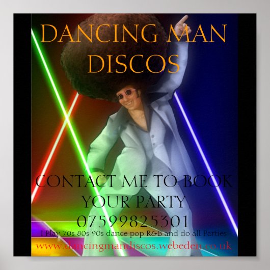 1003255_ec4e_625x1000, DANCING MAN DISCOS, CONT... Poster (Voorkant)
