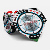 100.000 Dollar High Rollers Win Token Casino Vegas Stropdas (Opgerold)