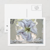 100_0709, Maggie's Flower, Caroline Vaughan 2007 Briefkaart (Voorkant / Achterkant)