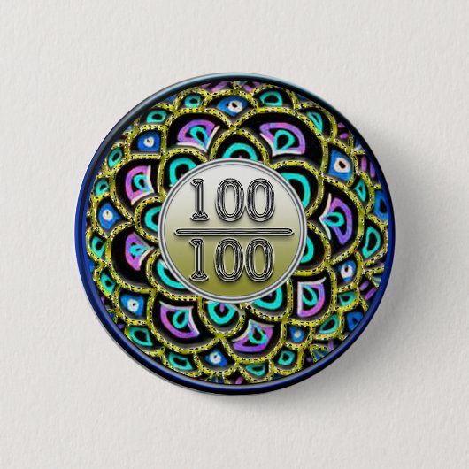 100/100 Button (Voorkant)
