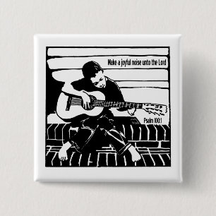 100:1 psalm vierkante button 5,1 cm