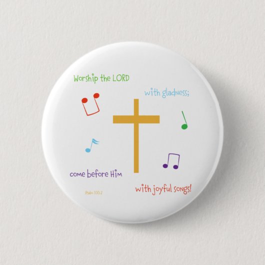 100:2 psalm ronde button 5,7 cm (Voorkant)