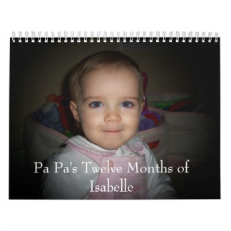 100_3717, Pa Pa's twaalf maanden Isabelle Kalender