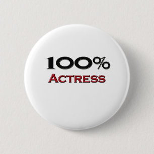 100 % actrice ronde button 5,7 cm
