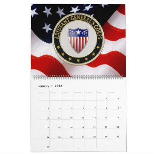 [100] Adjutant General's Corps Branch Insignia [3D Kalender