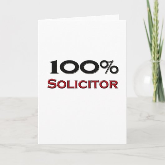 100% advocaat kaart (Voorkant)