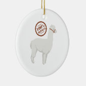 100% Alpaca Keramisch Ornament (Rechts)