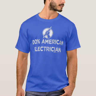 100 Amerikaans elektricien woord T-shirt