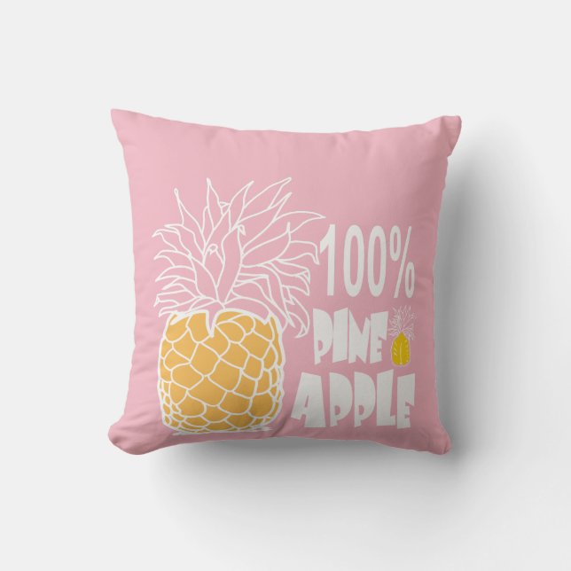 100% ananas kussen (Voorkant)
