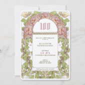 100 Anniversaire Invitation Art Nouveau Alphonse M (Devant)