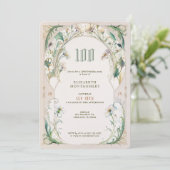 100 Anniversaire Invitation Belle Epoché Vintage M (Debout devant)