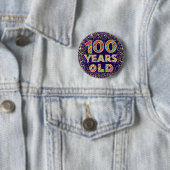 100 ans 100e anniversaire fantaisie badge (En situation)