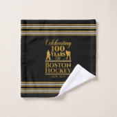 100 Ans De Hockey À Boston (Gant de toilette)