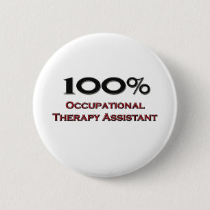 100 % assistent bij de bedrijfsgeneeskunde ronde button 5,7 cm