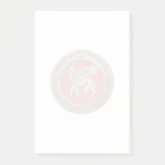 [100] Assyrische vleugelvleugel Lion - Gold Lamass Post-it® Notes (Voorkant)