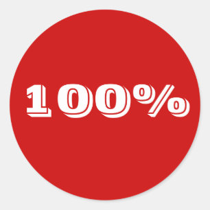 100% autocollant