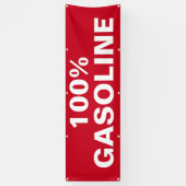 100% benzine Business Outdoor Aangepaste banner (Verticaal)