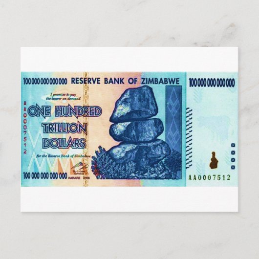 100 biljoen redenen briefkaart (Voorkant)