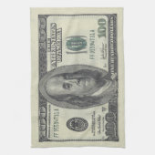$100 Bill Kitchen Towel Theedoek (Verticaal)