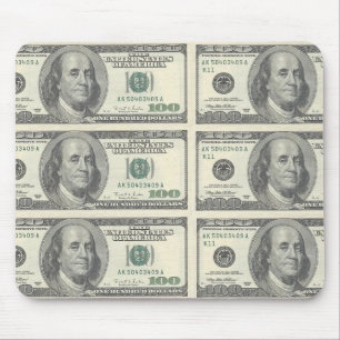 $100 Bill Mousepad Muismat