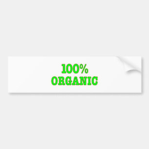 100% biologisch bumpersticker