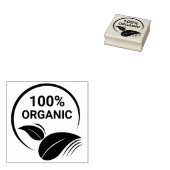 100% biologisch, milieuvriendelijk rubberstempel (Gestempeld)
