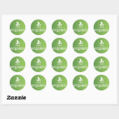 100% biologisch ronde sticker (Vel)