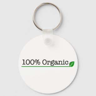 100% biologisch sleutelhanger
