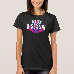 100 Bisexual Pride Aesthetic Style Bi Stuf T-shirt