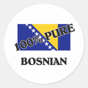 100 % BOSNIAN RONDE STICKER