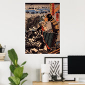100 Brave Generals  Samurai Painting Poster (Thuiskantoor)