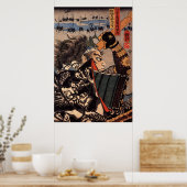 100 Brave Generals  Samurai Painting Poster (Keuken)