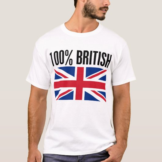 100% Brits T-shirt (Voorkant)