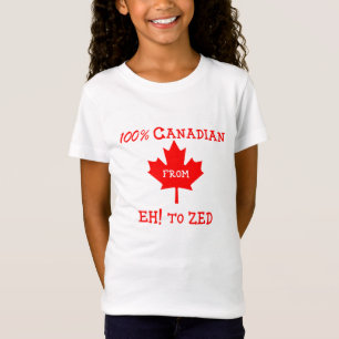 100% Canadien de Eh! à Zed - T-shirt enfant