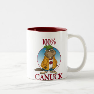 100% Canuck Tweekleurige Koffiemok