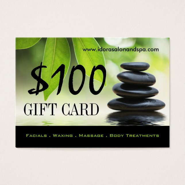 100 - Carte cadeau Salon (Devant)