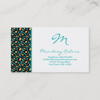 100 Carte de visite d'impression Turquoise Turquoi
