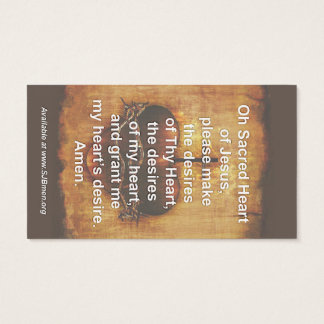 100 Cartes de prière du Sacré-Coeur