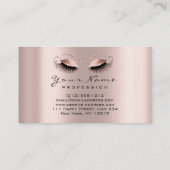 100 Cartes de rappel de rendez-vous Lashes de maqu (Dos)