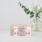 100 Cartes de rappel de rendez-vous Rose de la lai (Debout devant)