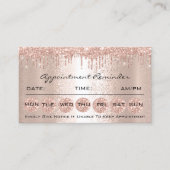 100 Cartes de rappel de rendez-vous Rose Lashes de (Devant)