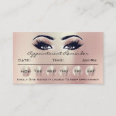 100 Cartes de rappel de rendez-vous SPA Lashes de  (Devant)