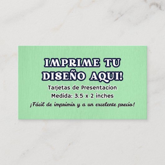 100 Cartes de Visite pour entreprise (Devant)