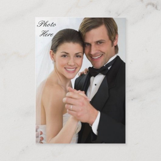 100 Cartes d'insertion photo - OPTIONS PAPIER/TAIL (Dos)