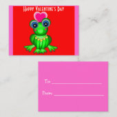 100 cartes Froggy Valentine (Devant / Derrière)
