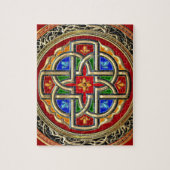 [100] Celtic Cross [Gold+Enamel] Legpuzzel (Verticaal)