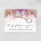 100 Certificat Cadeau Coiffeur Ciseaux de ciseaux (Devant)